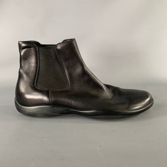 PRADA SPORT Size 9 Black Leather Boots main image 4